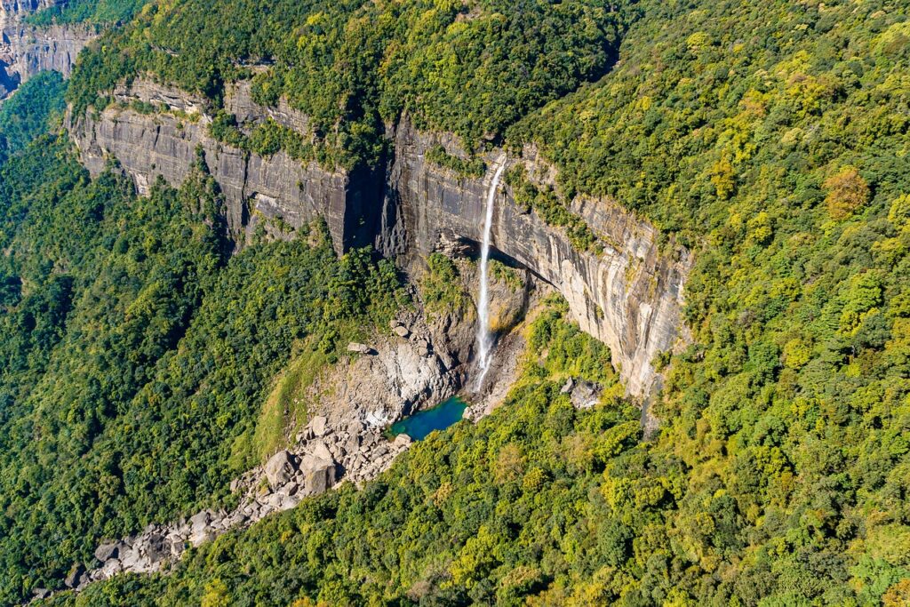 Meghalaya Tour Package india, waterfall, nohkalikai, cherrapunji, landscape, travel, water, nature, mountain, beautiful, tourism, environment, meghalaya, amazing, scenery, forest, valley, outdoors, adventure, cherrapunji, meghalaya, meghalaya, meghalaya, meghalaya, meghalaya